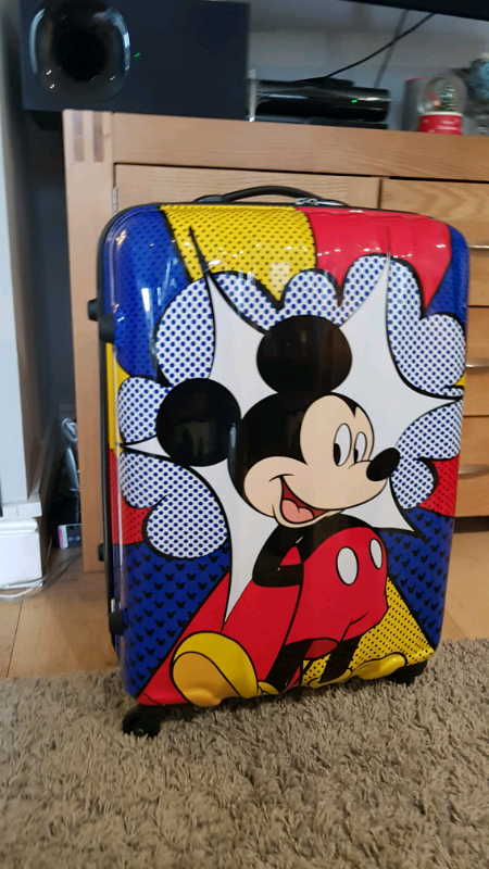 mickey mouse hard shell suitcase